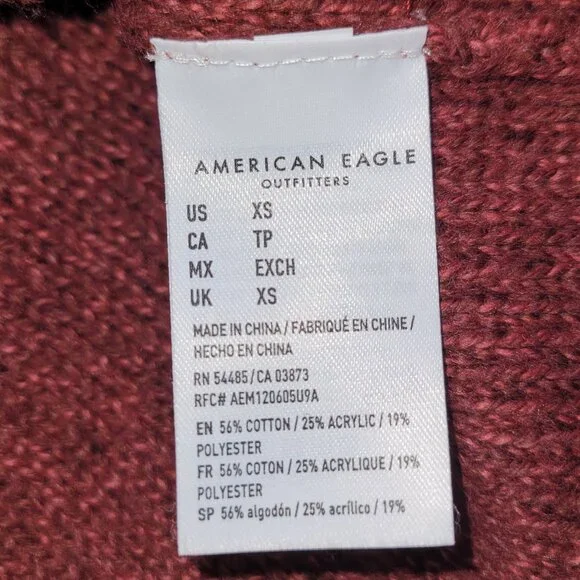 Sweater Dress American Eagle Red/orange ish ish - Picture 5 of 5